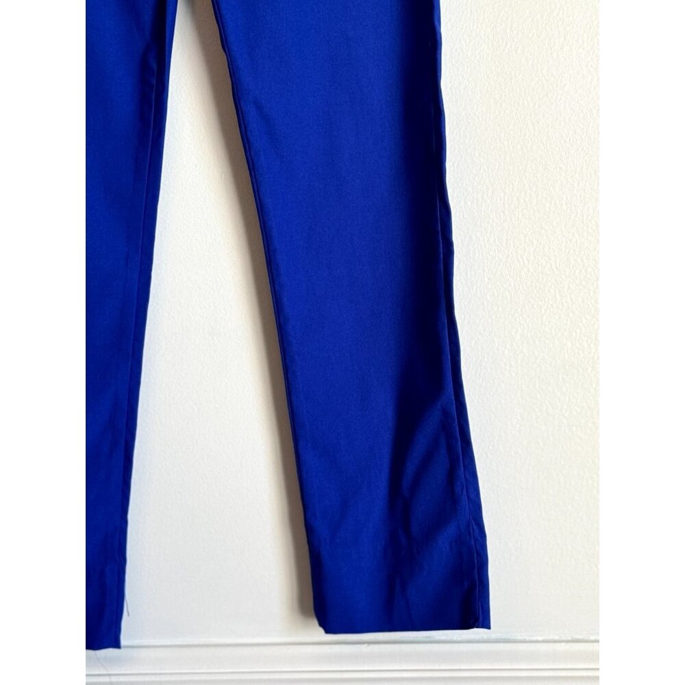 Gretchen Scott Women’s Small Paeqso Gripe Less Pant Azure Blue Summer Preppy - Picture 3 of 8